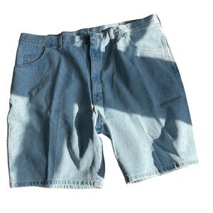 Vintage Y2K NWT Wrangler Mens light wash denim jorts shorts baggy relaxed fit 42